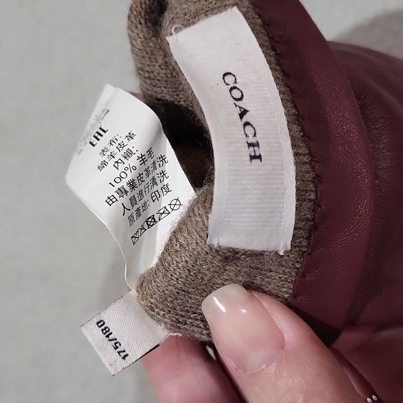 Coach Sheep Wool Lined Gloves - Picture 11 of 14